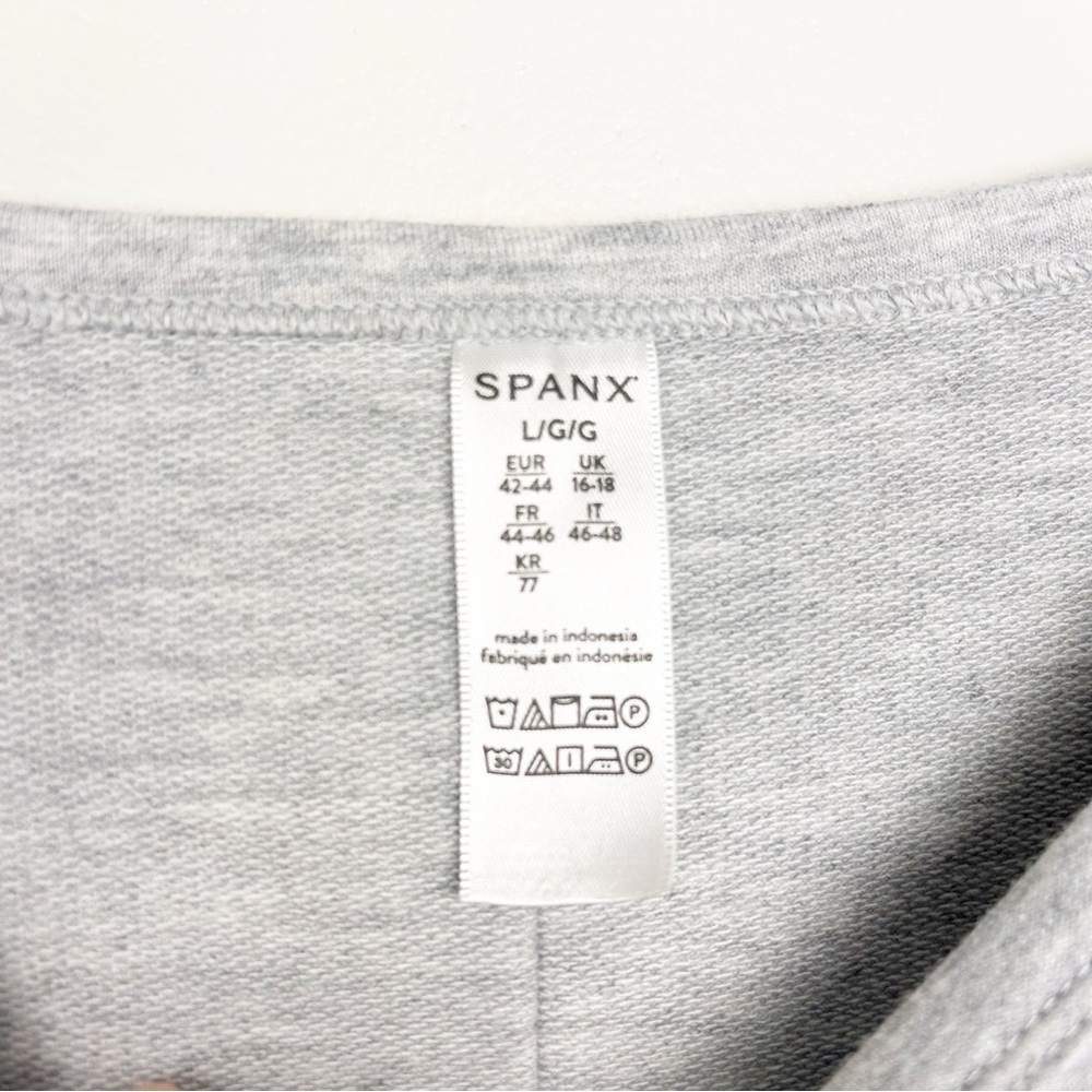 Spanx Perfect Length Dolman 3/4 Sleeve Top in heather gray size large - Picture 4 of 4
